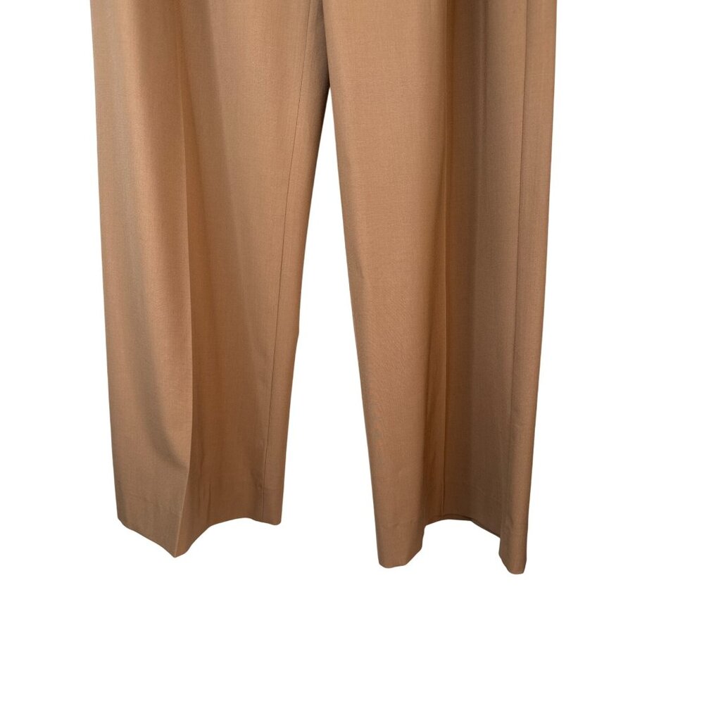 Zara Camel Wide Leg Trousers - Picture 9 of 14